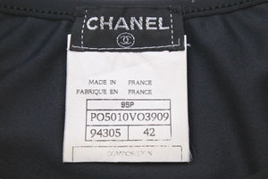 CHANEL シャネル 半袖Ｔシャツ チビT クロップド ココマーク PO5010VO3909 94305 95P ナイロン ブラック 42 美品 中古 48509