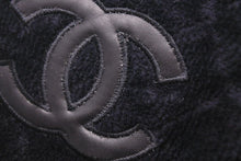 Load image into Gallery viewer, CHANEL シャネル キャップ マトラッセ パイルキャップ ココマーク コットン レザー ブラック S 美品 中古 48510