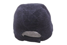 Load image into Gallery viewer, CHANEL シャネル キャップ マトラッセ パイルキャップ ココマーク コットン レザー ブラック S 美品 中古 48510