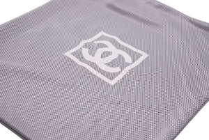 極美品 CHANEL シャネル デニム インディゴ サンバイザー ココマーク ゴールド 刺繍 ロゴ 帽子 小物 ONE SIZE 中古 48536