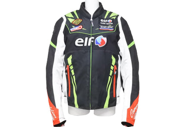 elf エルフ Vittoria Sport Jacket ヴィットリアスポルトジャケット EJ-W109 2020-2021秋冬 ブラック グリーン M 美品 中古 48553