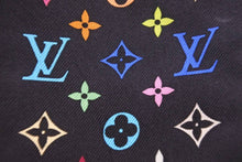 Load image into Gallery viewer, LOUIS VUITTON ルイ・ヴィトン スカーフ バンドー モノグラムデザイン マルチカラー ノワール M71992 LVロゴ シルク 美品 中古48558