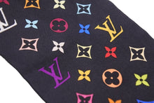 Load image into Gallery viewer, LOUIS VUITTON ルイ・ヴィトン スカーフ バンドー モノグラムデザイン マルチカラー ノワール M71992 LVロゴ シルク 美品 中古48558