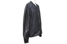 Load image into Gallery viewer, CHROMEHEARTS クロムハーツ FLURIES JRD ナイロンジャケット クロスボタン シルバー925 レザー ブラック サイズL 美品 中古 48579