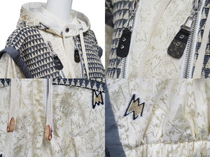 LOUIS VUITTON ルイヴィトン ジャケット ライトニングルレックスフーデッド 21SS 38 ホワイト ゴールド RW211B 美品 中古 48589