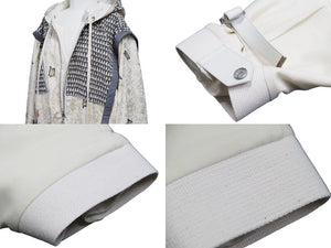 LOUIS VUITTON ルイヴィトン ジャケット ライトニングルレックスフーデッド 21SS 38 ホワイト ゴールド RW211B 美品 中古 48589
