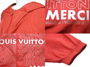 LOUIS VUITTON ルイ・ヴィトン 18AW マウンテン パーカー レッド シルク ロゴ RM182M FHM HFB15W サイズ50 中古 48590