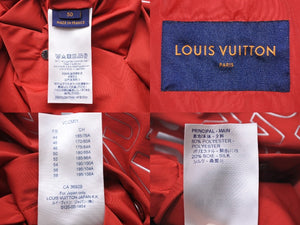 LOUIS VUITTON ルイ・ヴィトン 18AW マウンテン パーカー レッド シルク ロゴ RM182M FHM HFB15W サイズ50 中古 48590