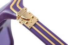 Load image into Gallery viewer, 初期 極美品 LOUIS VUITTON ルイヴィトン ミリオネア サングラス 61□15 Z0097E パープル ゴールド アイウェア 48607