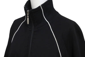 BALENCIAGA バレンシアガ スポーツアイコン ジップアップトラックジャケット ブラック コットン サイズ2 697954 美品 中古 48611