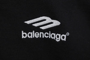 BALENCIAGA バレンシアガ スポーツアイコン ジップアップトラックジャケット ブラック コットン サイズ2 697954 美品 中古 48611