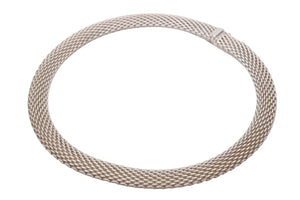 希少 TIFFANY&Co. ティファニー サマセット メッシュ ペンダント ネックレス チョーカー SV925 シルバー 87.5g 中古 48617