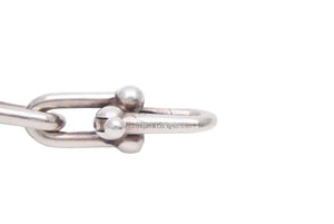 TIFFANY&CO. ティファニー ハードウェア ラージ リンク ブレスレット アクセサリー U05935 シルバー925 64.1g 中古 48651