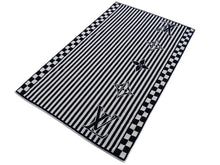 Load image into Gallery viewer, 極美品 LOUIS VUITTON ルイヴィトン M77625 ビーチタオル パイル ストライプ セルヴィエット コットン ブルー×ホワイト 中古 48657
