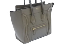 Load image into Gallery viewer, CELINE セリーヌ ラゲージ ハンドバッグ スリ カーキ 現行品 189793DRU.09SO 鞄 ロゴ 手提げ 中古 48671