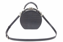Load image into Gallery viewer, SAINT LAURENT サンローラン クロコ型押し ２WAY ドラム ハンドバッグ ブラック ショルダーバッグ ロゴ 美品 中古 48689