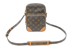 LOUIS VUITTON ルイヴィトン アマゾン ショルダーバッグ 斜めがけバッグ M45236 モノグラム ブラウン ゴールド金具 美品 中古 48737