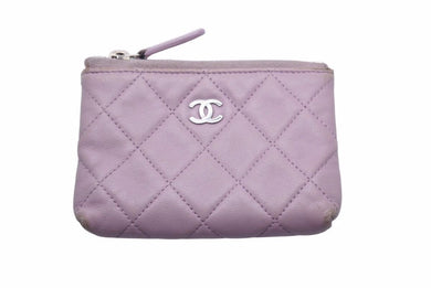 CHANEL シャネル コインケース カードケース コンパクト財布 小銭入れ パープル ココマーク 16788424 中古 48740