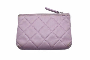 CHANEL シャネル コインケース カードケース コンパクト財布 小銭入れ パープル ココマーク 16788424 中古 48740