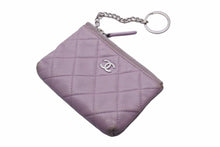 Load image into Gallery viewer, CHANEL シャネル コインケース カードケース コンパクト財布 小銭入れ パープル ココマーク 16788424 中古 48740