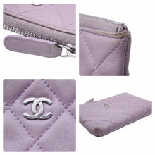 Load image into Gallery viewer, CHANEL シャネル コインケース カードケース コンパクト財布 小銭入れ パープル ココマーク 16788424 中古 48740