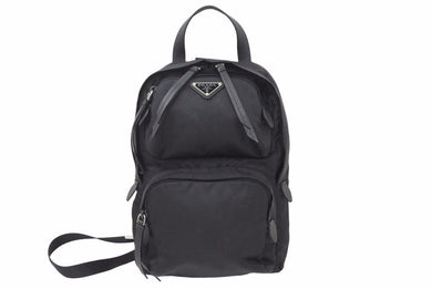 PRADA プラダ ウエストバッグ・ボディバッグ 斜め掛けバッグ ユニセックス シルバー金具 1BZ026 中古 48744