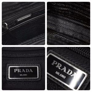 PRADA プラダ ウエストバッグ・ボディバッグ 斜め掛けバッグ ユニセックス シルバー金具 1BZ026 中古 48744