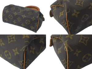 LOUIS VUITTON ルイヴィトン ミニスピーディ ハンドバッグ モノグラム ブラウン レザー M41534 美品 中古 48749