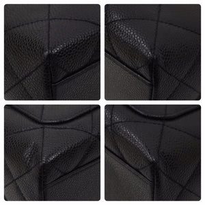 CHANEL シャネル ケリー型 ハンドバッグ トップハンドル 5番台 キャビアスキン ブラック シルバー金具 美品 中古 48753