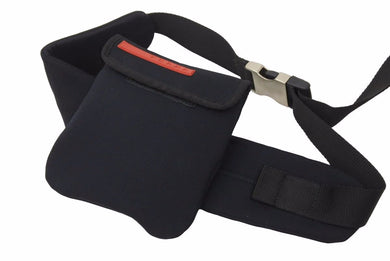 PRADA プラダ ウエストバッグ・ボディバッグ MV563 スポーツライン ブランドロゴ ブラック シルバー金具 美品 中古 48760