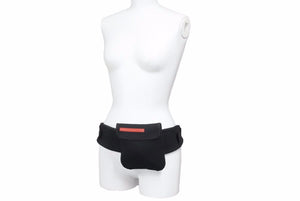 PRADA プラダ ウエストバッグ・ボディバッグ MV563 スポーツライン ブランドロゴ ブラック シルバー金具 美品 中古 48760