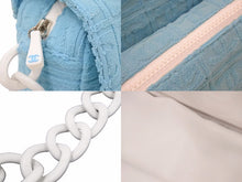Load image into Gallery viewer, 極美品 激レア CHANEL シャネル パイル マトラッセ プラチェーン 水色 中古 48769