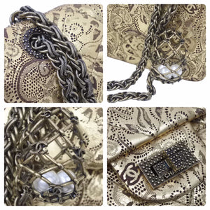極美品 シャネル CHANEL MOSCOW パリ モスクワ 2.55 マトラッセ チェーン ショルダーバッグ 12番台 ゴールド 中古 48771