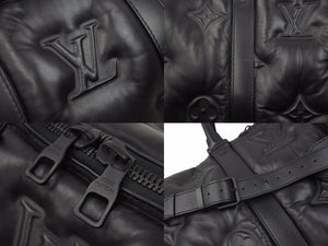 激レア 未使用 ルイヴィトン レザー XL モノグラム パファー キーポル 75 M44769 ボストン 中古 48777