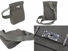 Load image into Gallery viewer, 新品未使用 エルメス HERMES アッカドPM U刻印 ワンショルダーバッグ カーキ 新型 シルバー金具 中古 48816