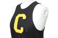 Load image into Gallery viewer, Chloe クロエ タンクトップ トップス ワンポイントロゴ イニシャル 1AHT27-1A081 コットン ブラック イエロー 美品 中古 48823