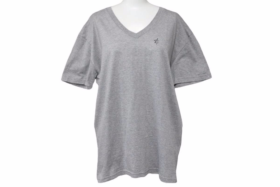 Christian Dior クリスチャンディオール 半袖Ｔシャツ トップス Vネック 8E3363820107 サイズXL グレー レディース 美品 中古 48825