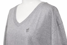 Load image into Gallery viewer, Christian Dior クリスチャンディオール 半袖Ｔシャツ トップス Vネック 8E3363820107 サイズXL グレー レディース 美品 中古 48825
