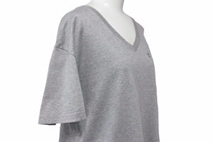Christian Dior クリスチャンディオール 半袖Ｔシャツ トップス Vネック 8E3363820107 サイズXL グレー レディース 美品 中古 48825