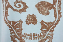 Load image into Gallery viewer, Lucien Pellat-Finet ルシアンペラフィネ 半袖Ｔシャツ トップス ドクロ柄 コットン ブルー サイズL ユニセックス 美品 中古 48826