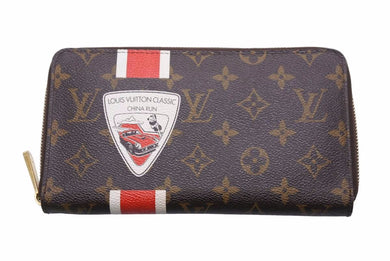 LOUIS VUITTON ルイヴィトン M66553 モノグラム チャイナラン ジッピー オーガナイザー 長財布 美品 中古 48839