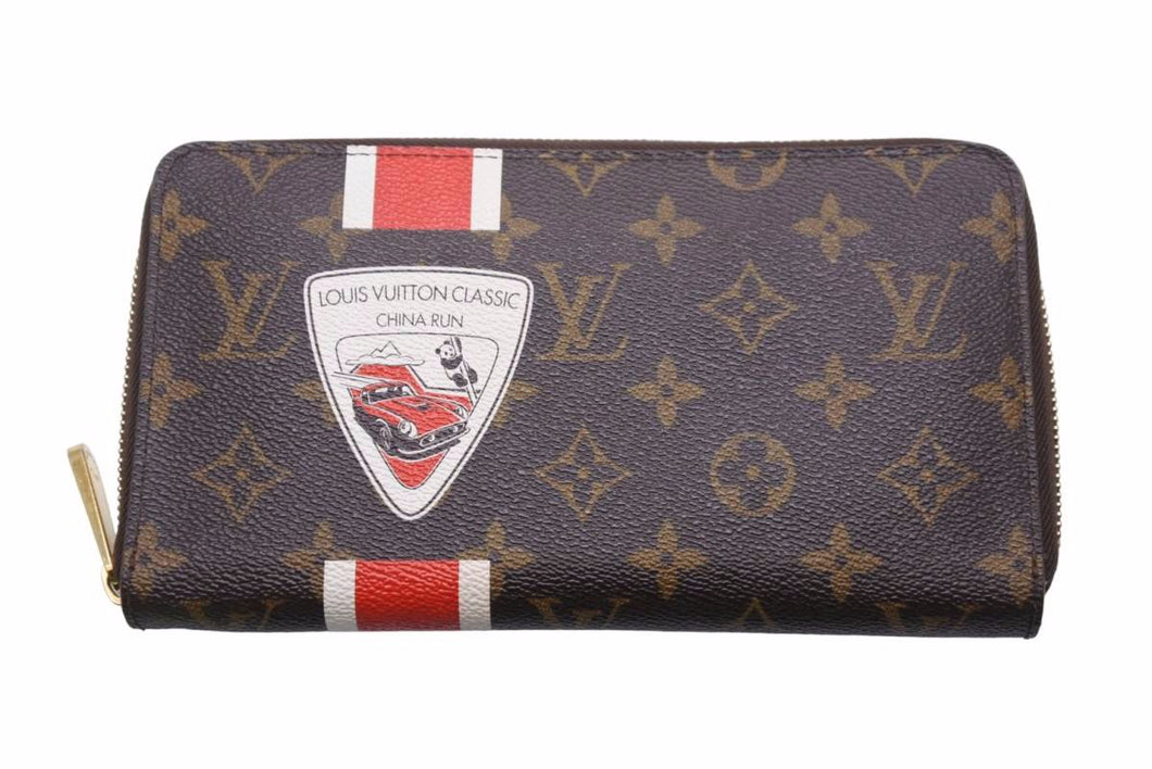 LOUIS VUITTON ルイヴィトン M66553 モノグラム チャイナラン ジッピー オーガナイザー 長財布 美品 中古 48839