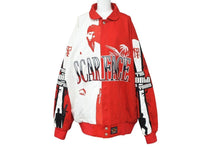 Load image into Gallery viewer, JH DESIGN ジェイエイチデザイン SCARFACE スカーフェイス ヴィンテージ ブルゾンジャケット ホワイト レッド 2XL 美品 中古 48842