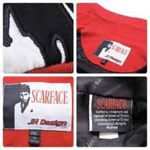 Load image into Gallery viewer, JH DESIGN ジェイエイチデザイン SCARFACE スカーフェイス ヴィンテージ ブルゾンジャケット ホワイト レッド 2XL 美品 中古 48842