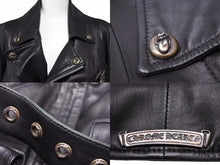Load image into Gallery viewer, クロムハーツ JJ DEAN JJディーン ローリングストーンズ ダガージップライダースレザージャケット S 美品 中古 48850
