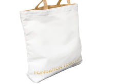 Load image into Gallery viewer, LOUISVUITTON ルイヴィトン フォンダシオン 美術館限定 トートバッグ LV-FDT-BE コットン ホワイト ブラウン 美品 中古 48865