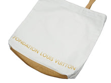 Load image into Gallery viewer, LOUISVUITTON ルイヴィトン フォンダシオン 美術館限定 トートバッグ LV-FDT-BE コットン ホワイト ブラウン 美品 中古 48865