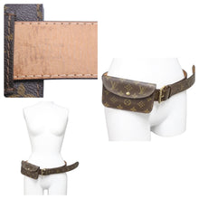 Load image into Gallery viewer, LOUIS VUITTON ルイヴィトン ベルト サンチュールポシェット ウエストポーチ M6933U モノグラム ブラウン 100/40 美品 中古 48888