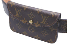 Load image into Gallery viewer, LOUIS VUITTON ルイヴィトン ベルト サンチュールポシェット ウエストポーチ M6933U モノグラム ブラウン 100/40 美品 中古 48888