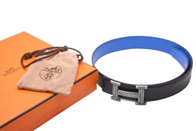 HERMES エルメス ベルト コンスタンス トゥワレグ族 レザー リバーシブル シルバー金具 保存箱 保存袋 サイズ65 美品 中古 48891